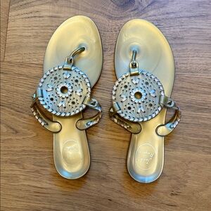 Jack Rogers Metallic Gold Sandals